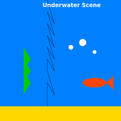 Underwater Scene - DrawGPT