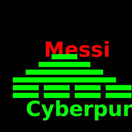 Cyberpunk Messi Graffiti - DrawGPT