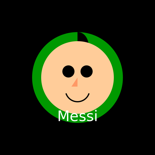 Messi Drawing a Graffiti - DrawGPT