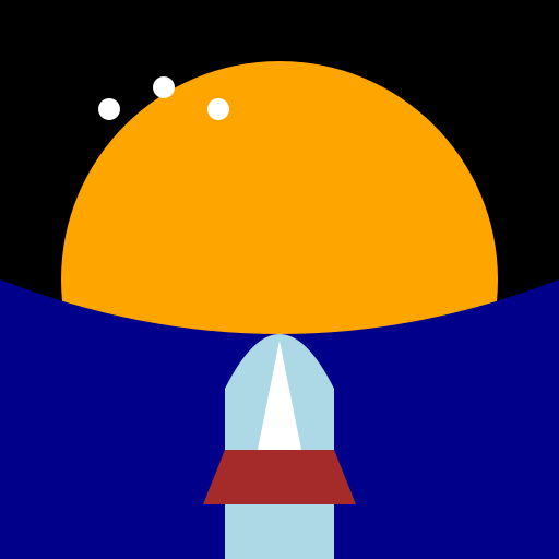 Sunset Over the Ocean - DrawGPT