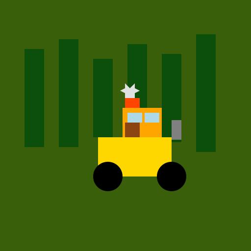 Tractor in the Forest - DrawGPT