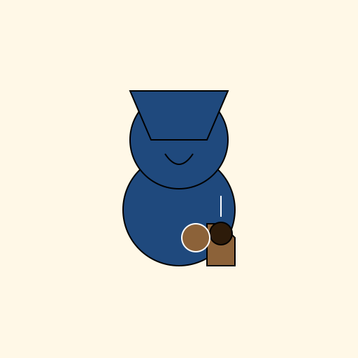 French Man Drinking Coffee - DrawGPT