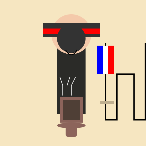 French Man Drinking Coffee - DrawGPT