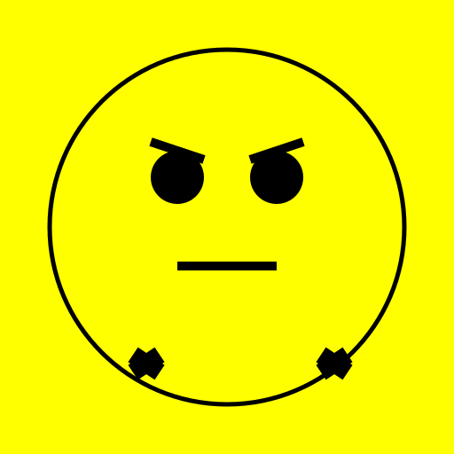 Yellow Emoji Showing Gesture of Disapproval - DrawGPT