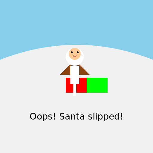 Santa's Slippery Slope - DrawGPT