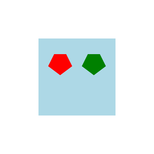 Two Incorrect Pentagons in a Square - DrawGPT