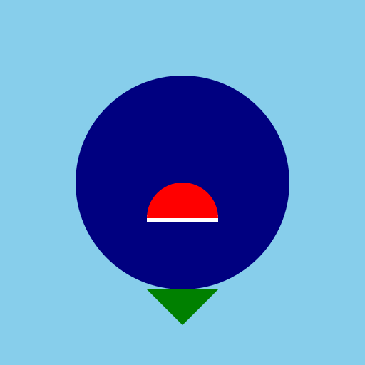 RAF Officer with Moustache and Small Christmas Tree - DrawGPT