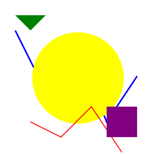 Abstract scene with a white background - DrawGPT