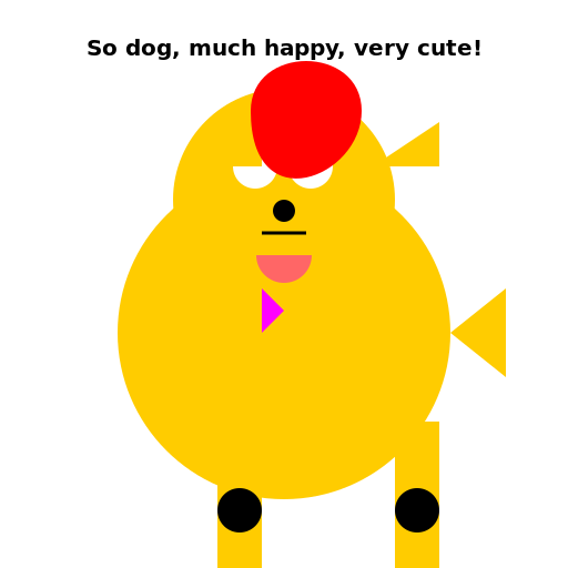 Happy and Cute Dog - DrawGPT