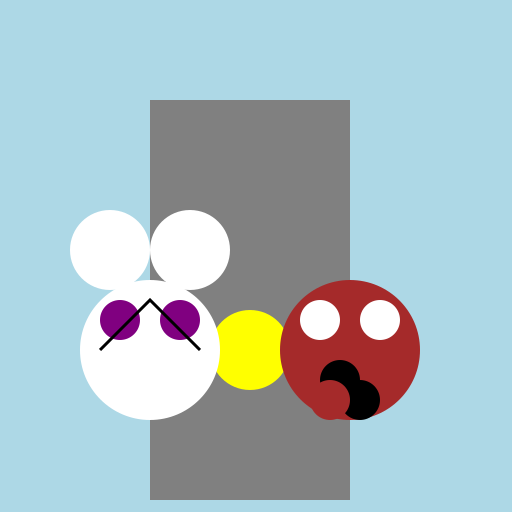 Heroic Cat and Collie Save the Scrolling Chicken - DrawGPT