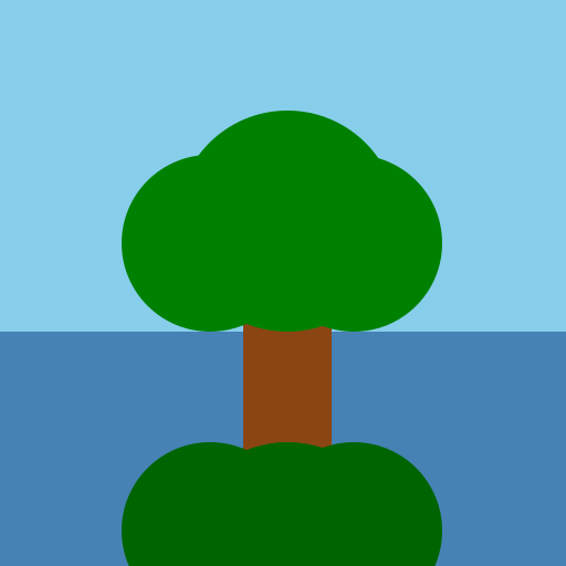 Tree by the Lake - DrawGPT
