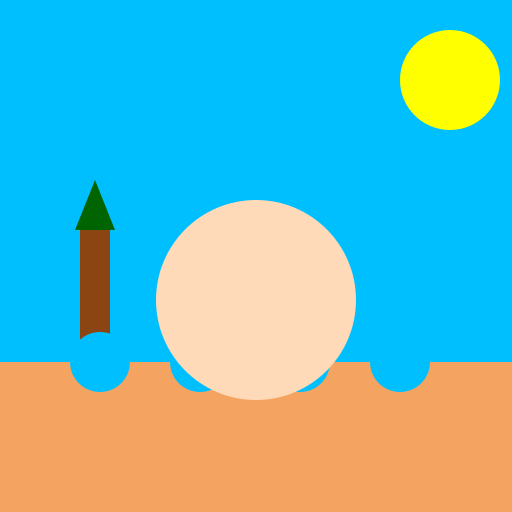 Nude tanned woman 3D beach - DrawGPT