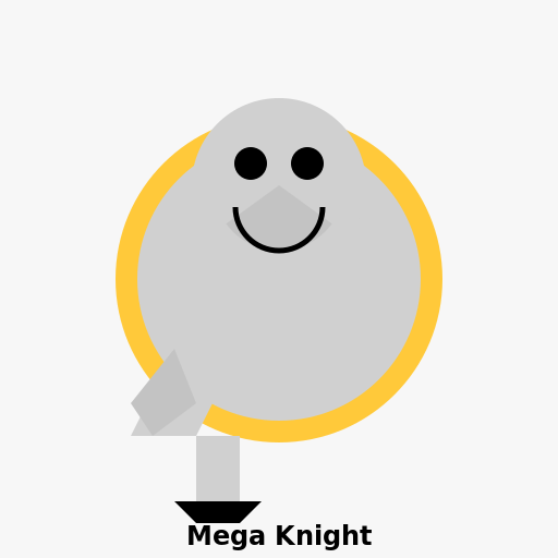 Mega Knight from Clash Royale - DrawGPT