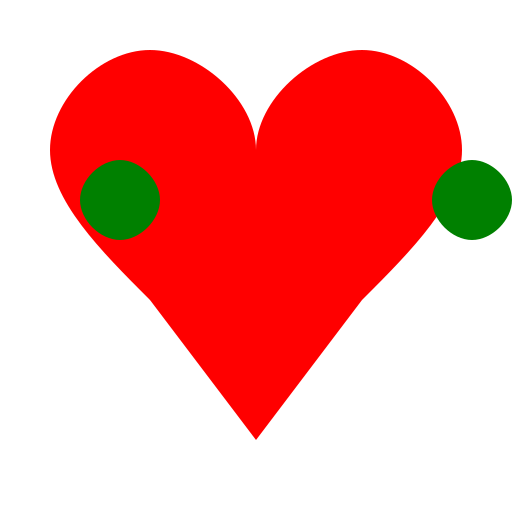 Heart with Leaves Drawing - DrawGPT