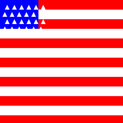 Flag of the USA - DrawGPT