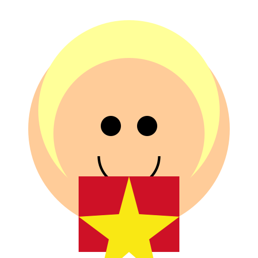 Blond Hair Girl with Algerian Flag T-Shirt - DrawGPT