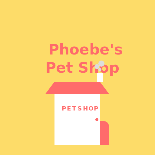 Phoebe's Pet Shop Logo - DrawGPT