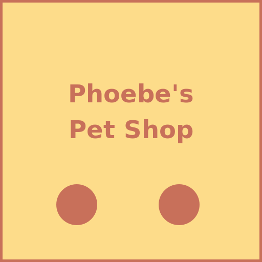 Phoebe's Pet Shop Logo - Vintage Style - DrawGPT