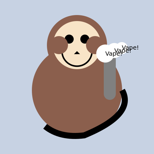 A Vaping Monkey - DrawGPT