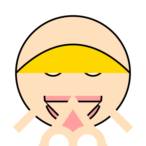 A Cartoon Girl with a Big Smile - DrawGPT