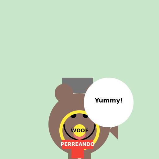 Perro comiendo basura perreando - DrawGPT