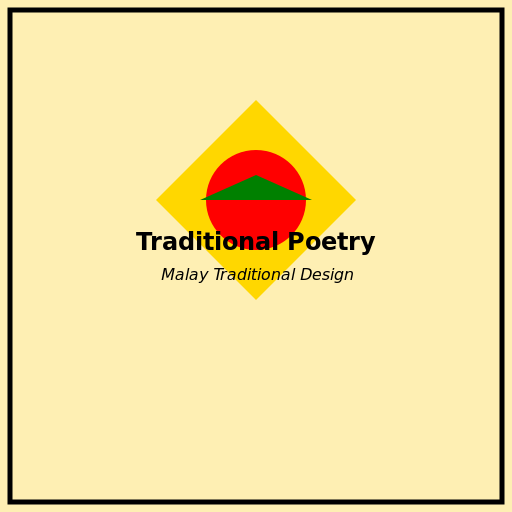 Malay Traditional Poetry Popup Verse - DrawGPT
