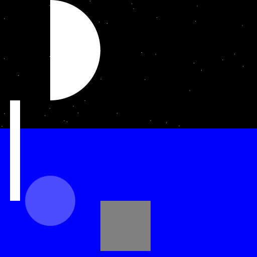 Nighttime Reflection - DrawGPT