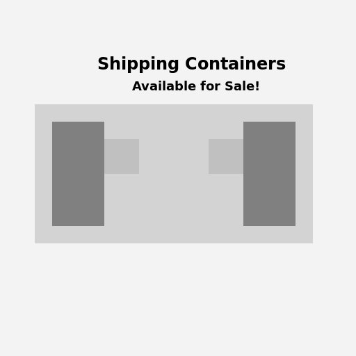 Shipping Containers Sales Advertisement - DrawGPT