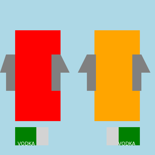 Thor and Kratos Drinking Vodka - DrawGPT