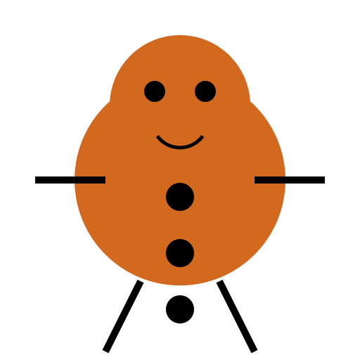 Gingerbread Man 10x Happier - DrawGPT