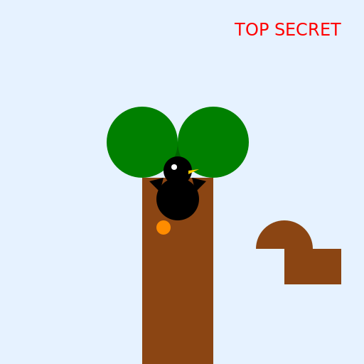 Black Capped Chickadee on a Top Secret Mission - DrawGPT