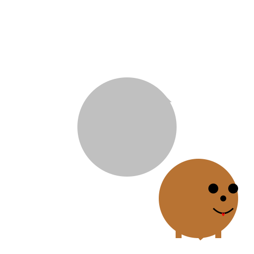 Tattoo of dog chasing rabbit - DrawGPT