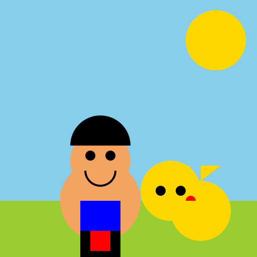 Boy and his Golden Doodle - DrawGPT