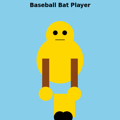 Baseball Bat Player - DrawGPT