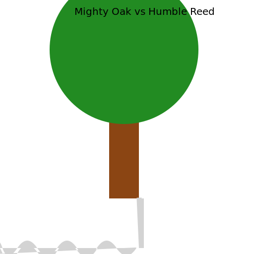 A Mighty Oak and a Humble Reed - DrawGPT
