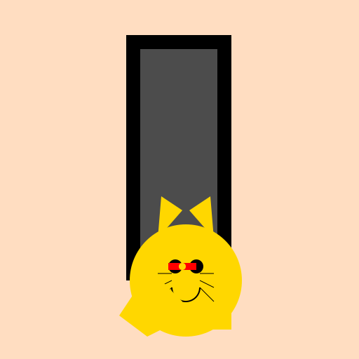 Kawaii style cat inside a bottle of soy sauce - DrawGPT