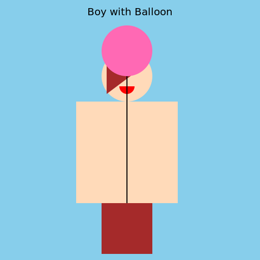 Boy with Balloon - DrawGPT