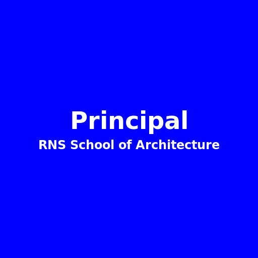 Principal rns school of architecture in blue ink stamp seal model - DrawGPT