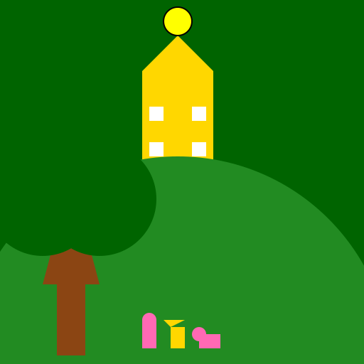 Lighthouse in the Jungle - DrawGPT