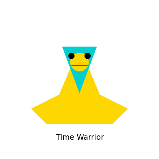 Hour Headed Warrior - DrawGPT