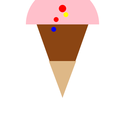 Ice Cream Cone with Waffle Design - DrawGPT