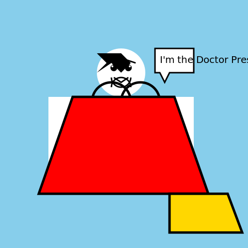 The Doctor President Conquering the World - DrawGPT