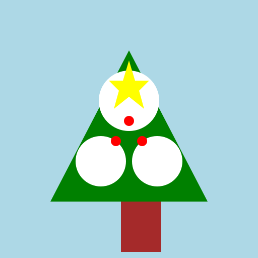 Christmas Tree with Poodles - DrawGPT