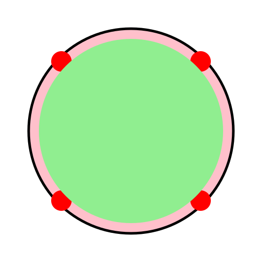 Round Pink Animal Cell with Organelles - DrawGPT