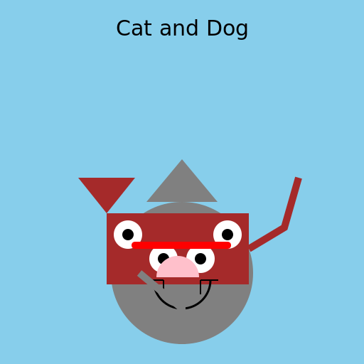 Cat and Dog - DrawGPT