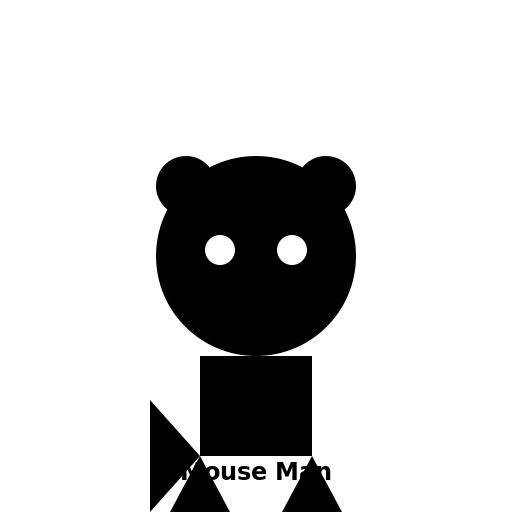 Mouse Man Logo - DrawGPT