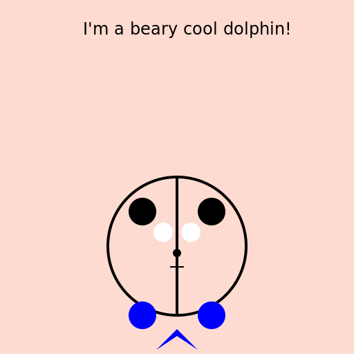 Cartoonish Man with Bear Body and Dolphin Legs - DrawGPT