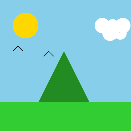 Walor w pejzażu - DrawGPT