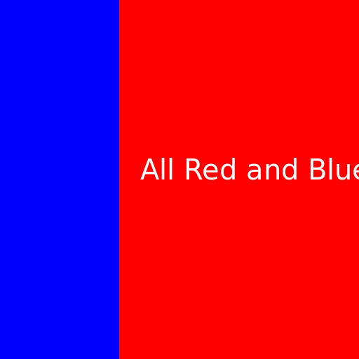 Flag of Italy But It's All Red and Blue - DrawGPT