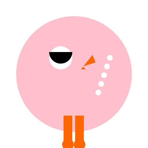 Winking flamingo - DrawGPT